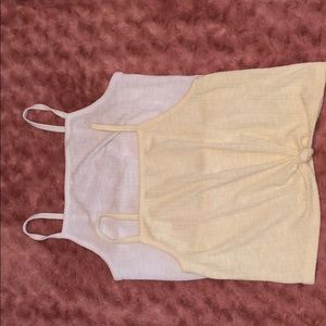 Knot tied cropped tank tops